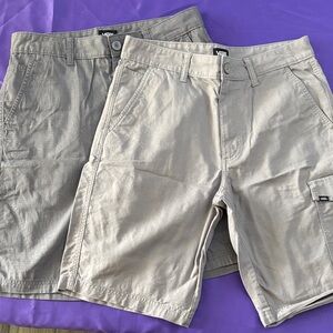 Vans Men's Light Tan Cargo Shorts - Neutral Casual Style Size 30